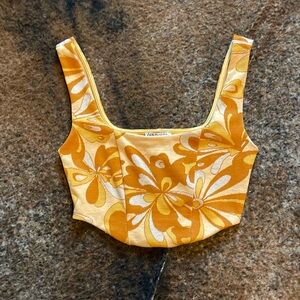 Zara Boho Cropped Tank